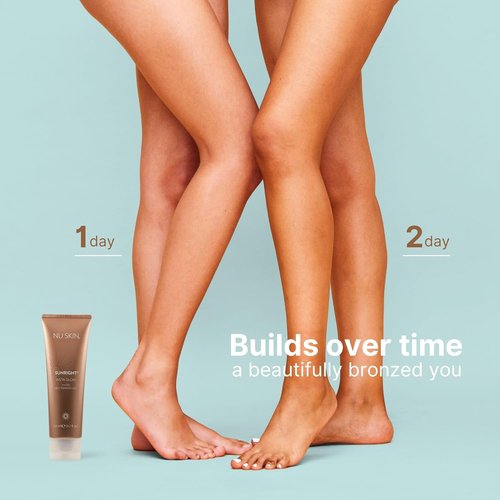 Nu Skin Sunright Insta Glow Self Tanner Gel - Natural Summer Tan for Face & Body | 4.2 oz | Vitamin E & Avocado Oil