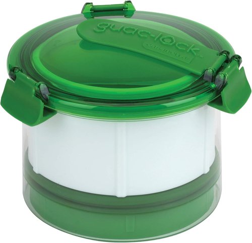 Casabella Guac-Lock Container - Keep Guacamole Fresh Longer | Green and White Design
