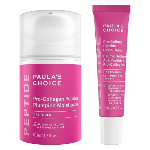 Paula's Choice Pro-Collagen Peptide Moisturizer - Daily Gel-Cream for Deep Hydration & Gloss Lip Balm | Non-Sticky Sheer Tint