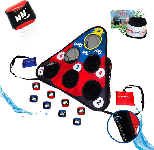 TOSS & ROLL Portable Cornhole Game - Versatile for Water or Land | Fun for All Ages