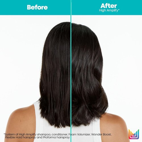 Matrix High Amplify Foam Volumizer Mousse - Lightweight Volume & Shine for Fine Hair | 11.3 Fl Oz