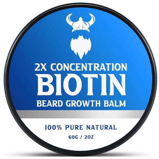 Skiennix Beard Balm - 2X Biotin Concentration for Men | Natural Softening Oil Blend (2 oz)