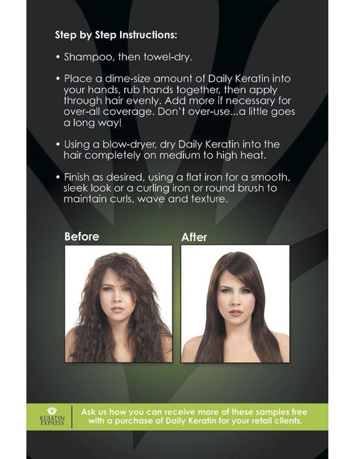 **Keratin Express Daily Keratin Treatment - Fast Blowout Frizz Control & Heat Protection - 7 Fl Oz**