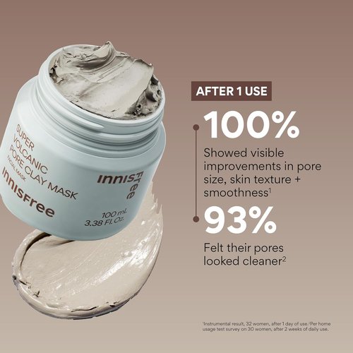 Innisfree Super Volcanic Clay Mask - Pore & Sebum Control for Oily Skin | Limited Edition Gift Sets