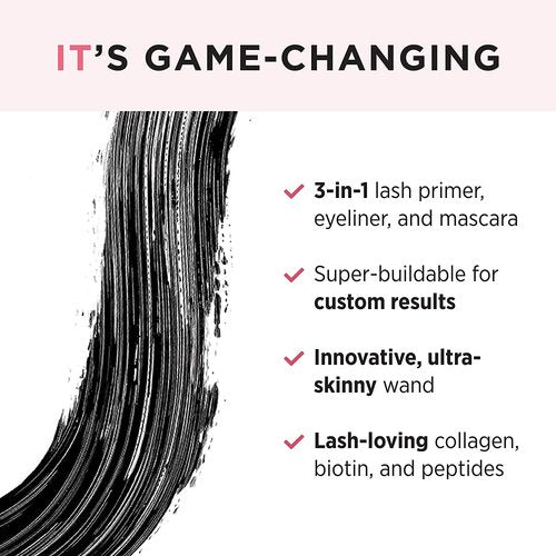 IT Cosmetics Tightline 3-In-1 Lash Primer, Eyeliner & Mascara - Lengthens & Conditions Lashes - 0.12 fl oz