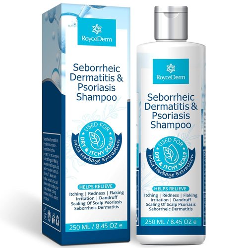 Roycederm Seborrheic Dermatitis Shampoo - Relieves Itching & Flaking for Dry, Itchy Scalp