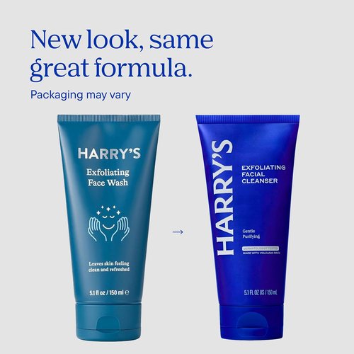 Harry's Exfoliating Face Wash for Men - Gentle Volcanic Rock Cleanser, 7.1 Fl. Oz | Travel-Friendly Essentials