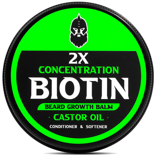 First Melody Beard Balm, 2X Thickening Biotin, with Castor Oil and Argan & Jojoba Oils, Promotes Beard Growth, Styles, Strengthens & Softens Beards & Mustaches, 2 Ounce, Vanilla, Cedar, Orange