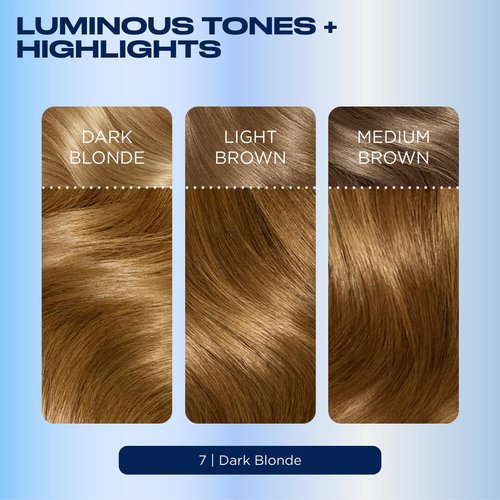 Clairol Nice'n Easy Permanent Hair Dye, 7 Dark Blonde Hair Color, Pack of 1