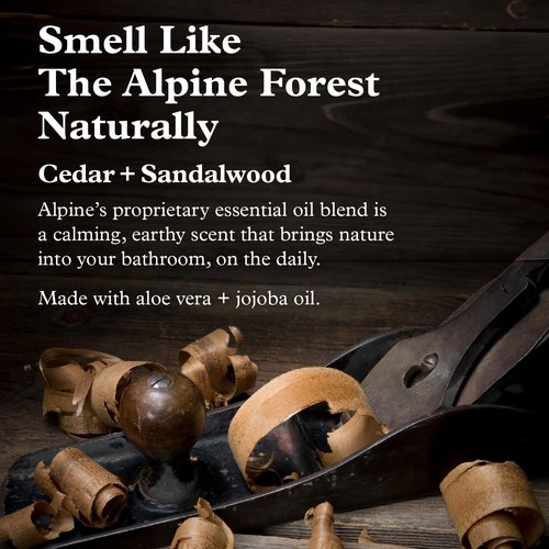 Alpine Provisions Natural Shampoo - Organic Cedar & Sandalwood Formula for Men & Women | Sulfate-Free, Vegan, Hydrating - 16.9 fl oz