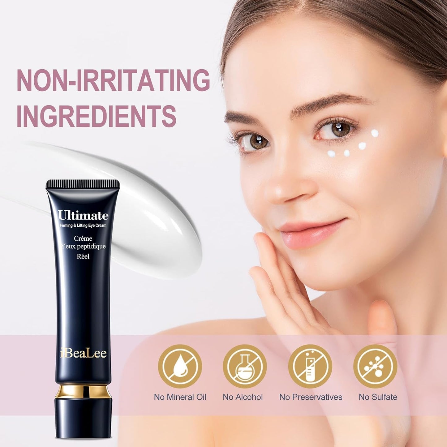 Temporary Eye Tightener Eye Cream,Instant Reduces Under-Eye Bags,dark circles,daily anti-aging,eye cream quick repair wrinkles,contains retinol and hyaluronic acid anti-aging,reduce fine lines 0.68 oz