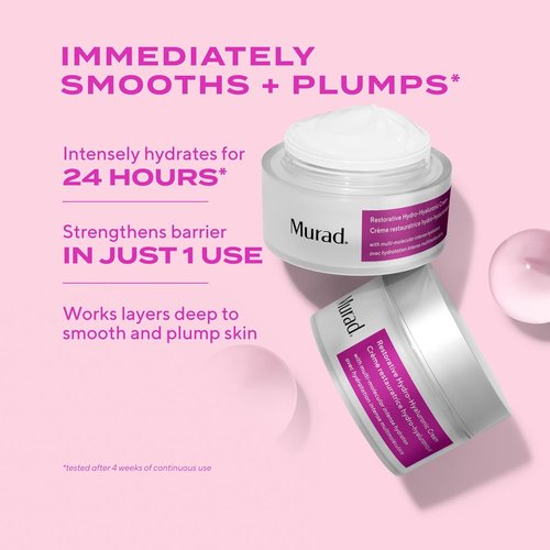 Murad Restorative Hydro-Hyaluronic Face Cream - Moisture-Boosting Hydration with Hyaluronic Acid & Coconut Extract - 1.7 Fl Oz