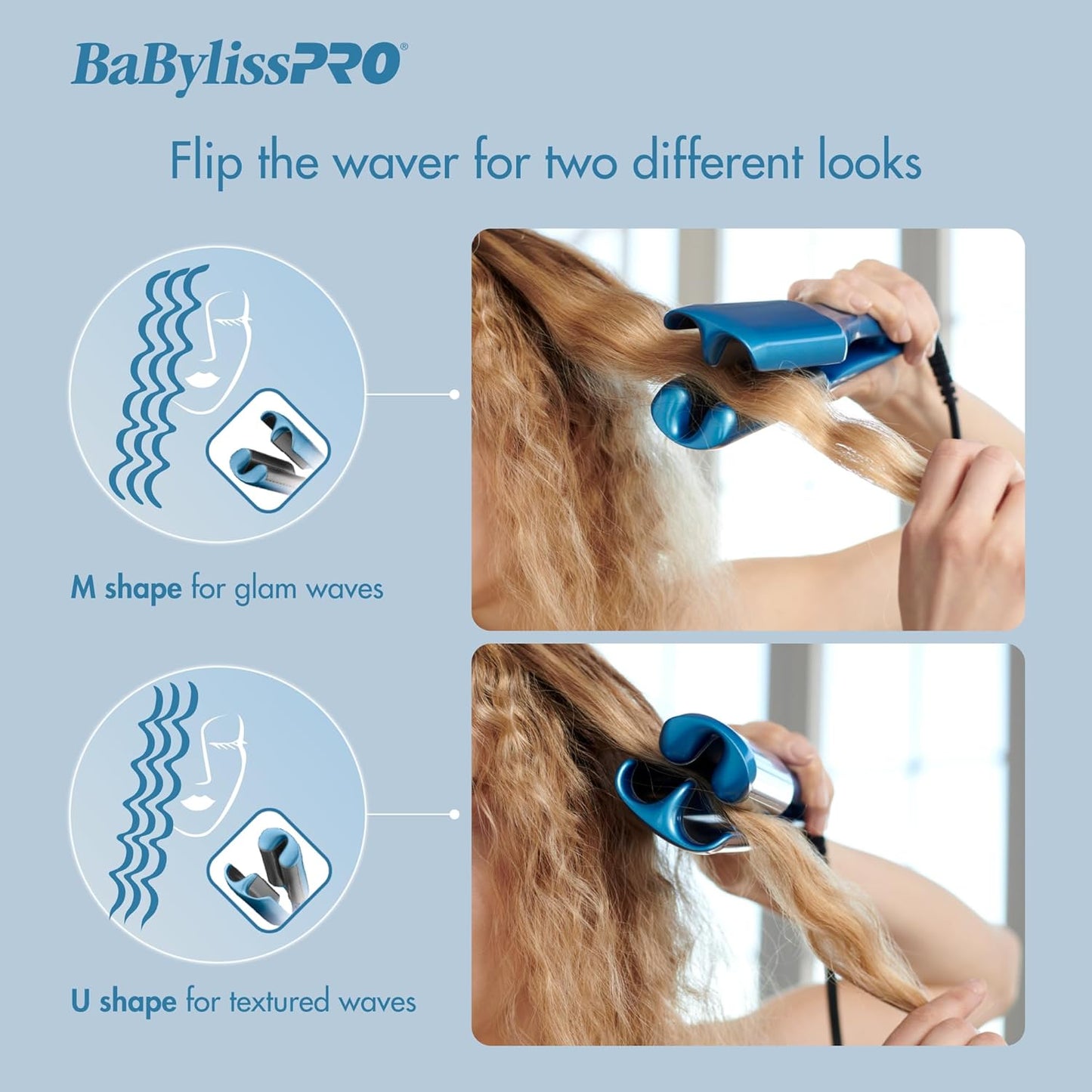BaBylissPRO® Nano Titanium™ Compact Tools - Powerful Hair Styling Set | Deep Waver, Dryer & Brush