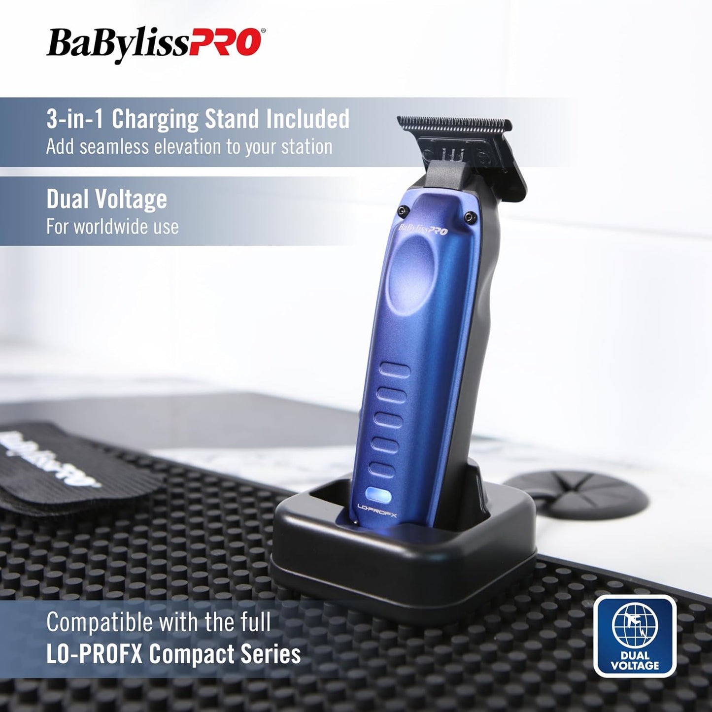 BaBylissPRO Hair Trimmer - High-Performance Compact LO-PROFX for Precision Grooming