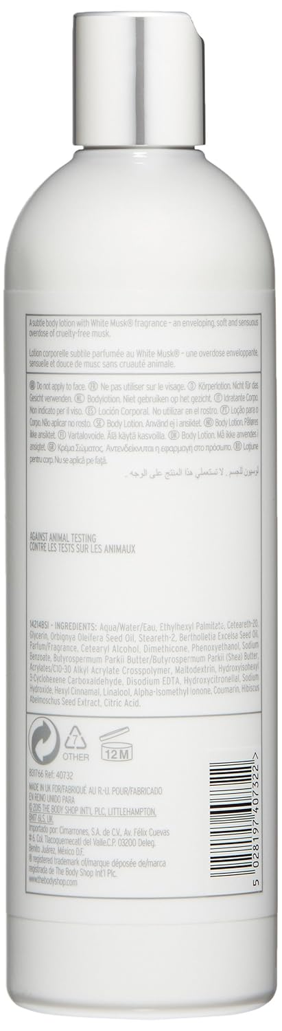 The Body Shop White Musk Body Lotion - Paraben-Free Moisturizer | 13.5 Fl. Oz.