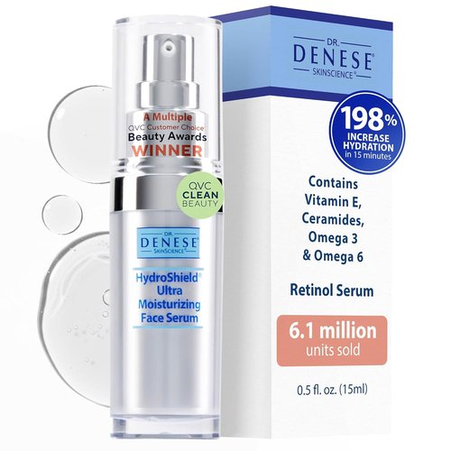 Dr. Denese SkinScience HydroShield Retinol Serum - Hydrating 0.5 oz Travel Size with Retinol & Ceramides