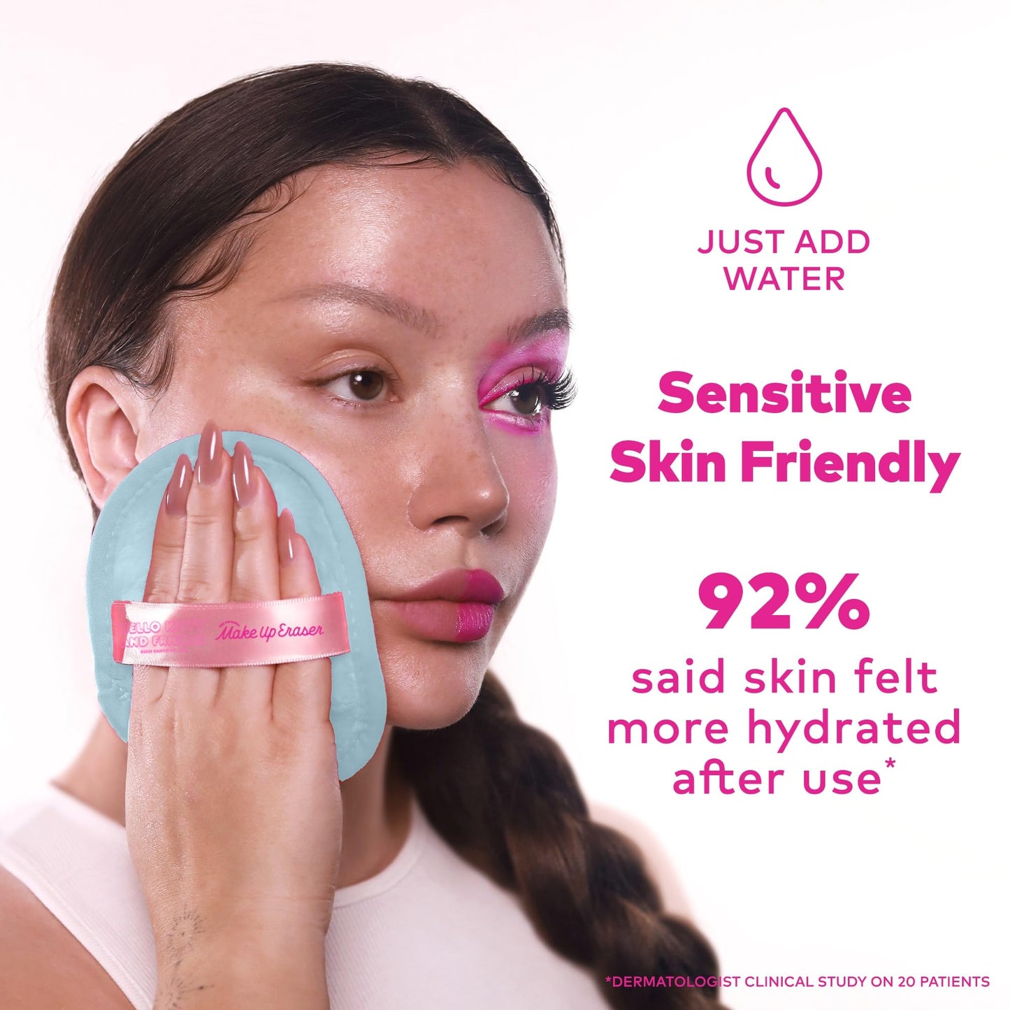 The Original MakeUp Eraser, 7-Day Set, Erase All Makeup With Just Water, Including Waterproof Mascara, Eyeliner, Foundation, Lipstick, Sunscreen, and More! Hello Kitty Skiing, 7ct.