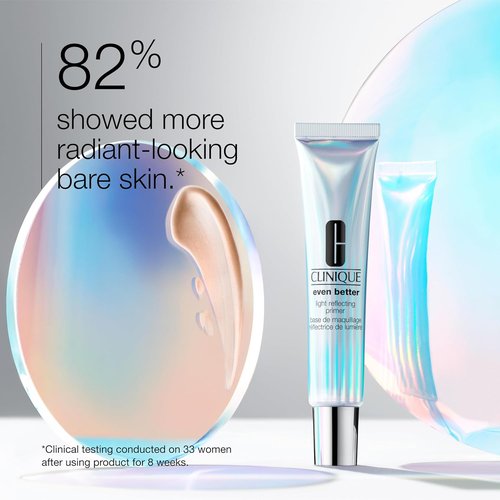 Clinique Even Better Face Primer - Hydrating Vitamin C & Hyaluronic Acid for All Skin Types | Lightweight & Illuminating Finish