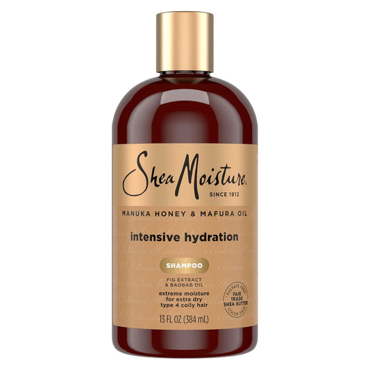 Shea Moisture Intensive Hydration Shampoo - Manuka Honey & Mafura Oil for Dry Hair | 13 oz