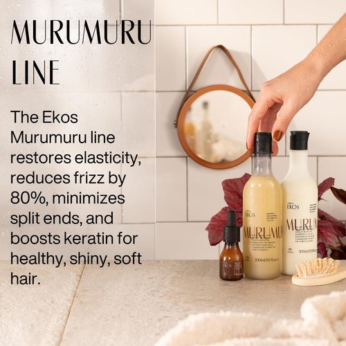 Natura Murumuru Hair Care Bundle - Anti-Damage Shampoo & Restoring Conditioner | 10.1 fl oz for Dry, Damaged Hair