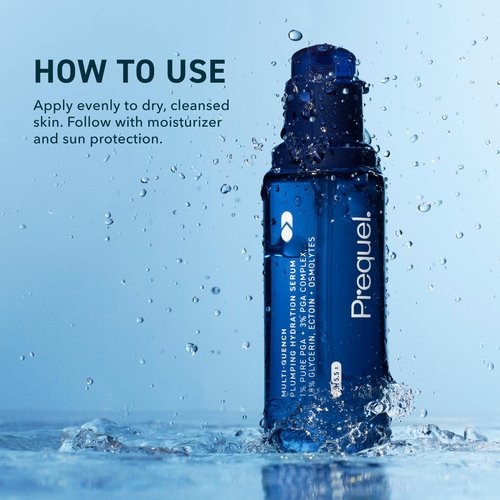 Prequel Skin Multi-Quench Hydration Serum - Intensive Moisturizing for Dry Skin, 1.7oz