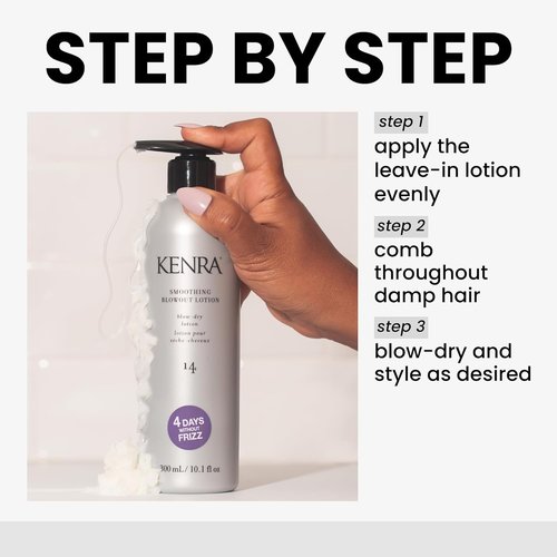 Kenra Smoothing Blowout Lotion 14 - Ultra-Fine Frizz Control Spray | Lasts Up To 4 Days | Thermal Protection For Medium To Coarse Hair