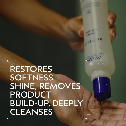 Aveda Brilliant Shine Boosting Shampoo - Adds Shine & Removes Product Build-Up | 8.5 Fl Oz | Jasmine, Rose, Clove Aroma