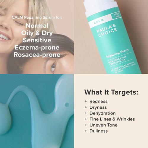 Paula’s Choice CALM Repairing Serum - Soothes Redness & Hydrates Sensitive Skin | 1 Fl Oz