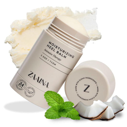 ZAAINA Intensive Heel Balm Stick - Miracle Foot Repair Cream for Dry, Cracked Feet - 2.5 oz Tube