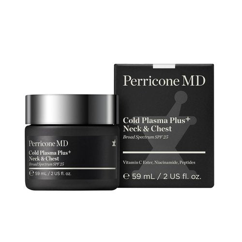 Perricone MD Cold Plasma Plus+ Neck Firming Cream - Broad Spectrum SPF 25 for Tightening Sagging Skin | Anti-Wrinkle Solution