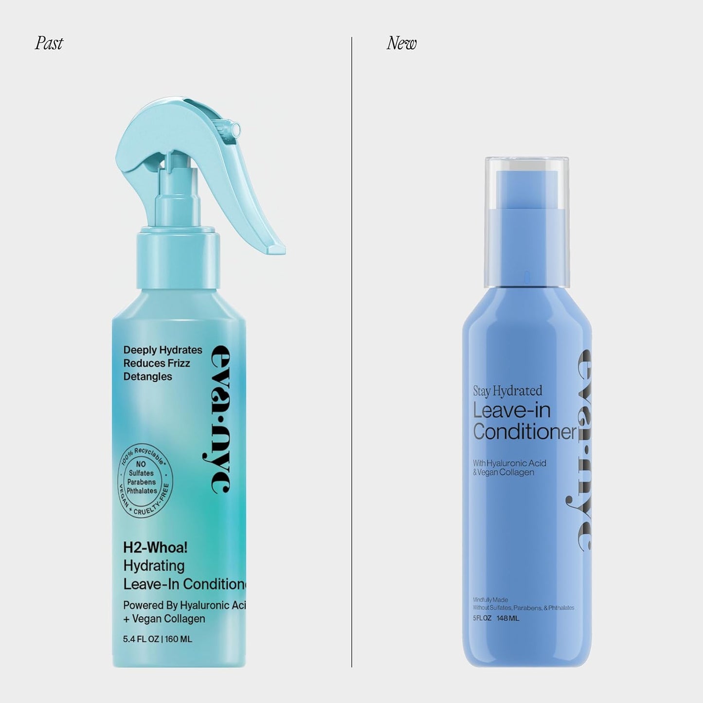 Eva NYC Hydrating Leave-In Conditioner Spray - Lightweight Detangler & Heat Protectant - 5 fl oz Jasmine Scent