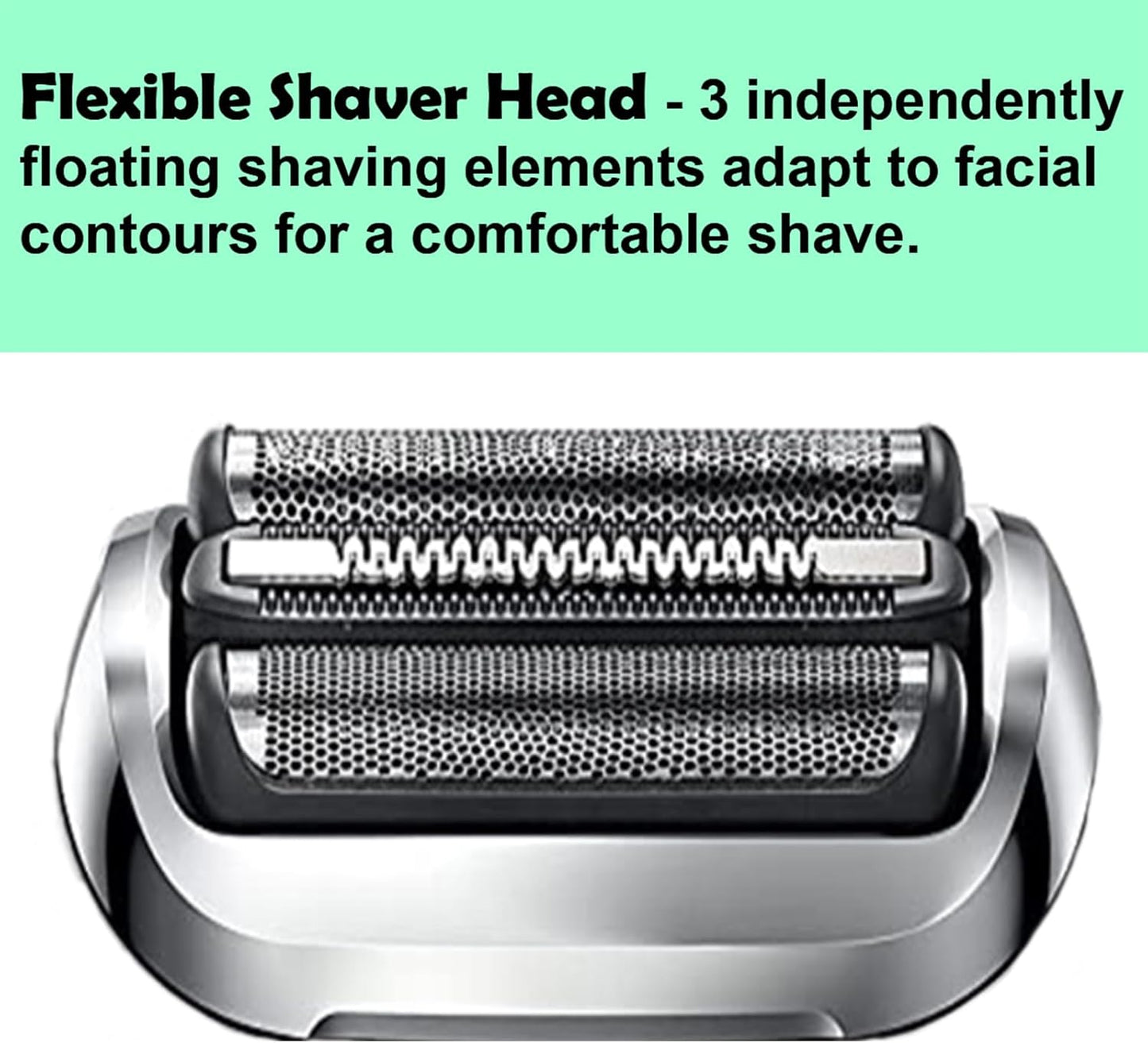 Braun Series 7 Replacement Head 73S - Compatible with 7020s, 7025s, 7085cc | 2 Count