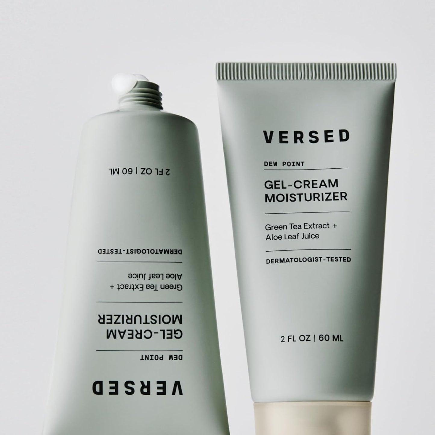 Versed Dew Point Gel Moisturizer - Antioxidant-Rich Gel Cream with Green Tea & Aloe - Fast Absorbing, Vegan (2 fl oz)