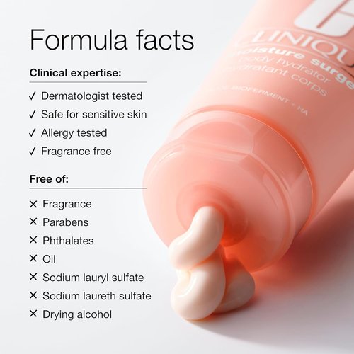 Clinique Moisture Surge Body Hydrator Lotion - Hydrating Aloe Bioferment & Hyaluronic Acid | 6.7 Fl Oz