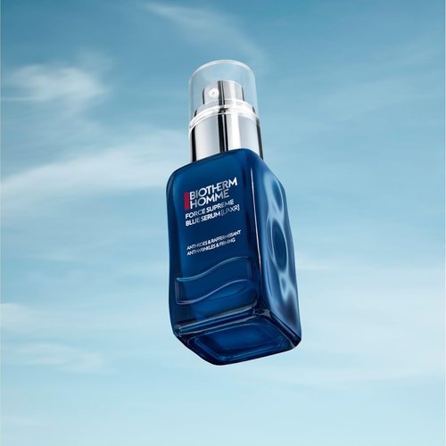Biotherm Force Supreme Blue Serum for Men - 35 Nutrients for Skin Regeneration & Firmness | Pro-Retinol & Peptides