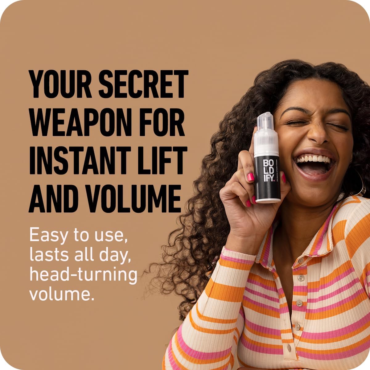 BOLDIFY Hair Texture Powder - Volumizing Styling Solution for Thinning Hair - Travel Size