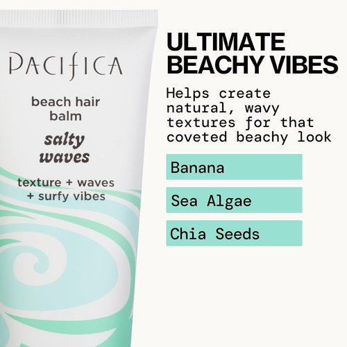 Pacifica Beach Hair Balm - Salty Waves for Effortless Texture | 4 Ounces
