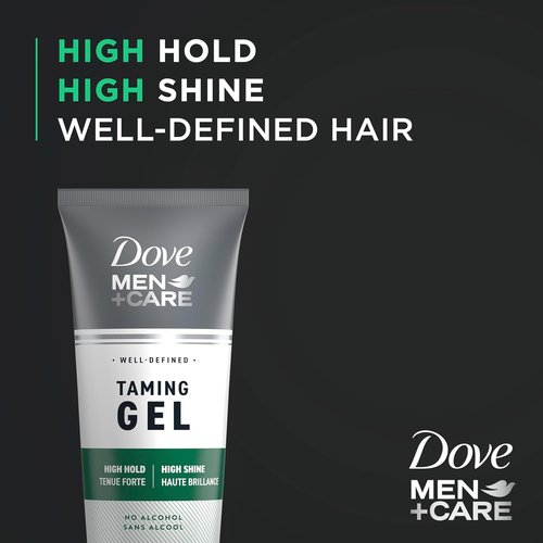 DOVE MEN + CARE Hair Taming Gel - Strong Hold Styling Product for Thicker, Healthier Hair | 7 oz (3 Count)