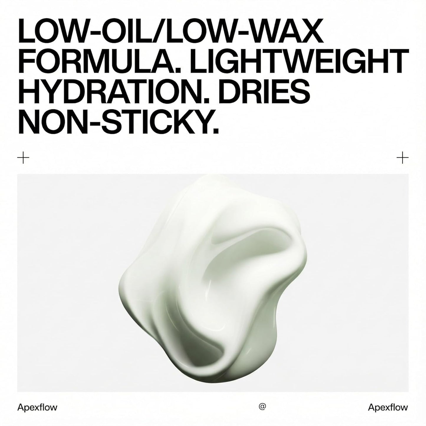 ApexFlow Hair Volume Styling Cream - Texturizes, Defines & Hydrates Thin, Flat Hair | Eco-Friendly Refill, Non-Greasy