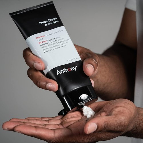 Anthony Shaving Cream for Sensitive Skin - Squalane & Eucalyptus Formula | Soothes & Refreshes, 6 Fl Oz