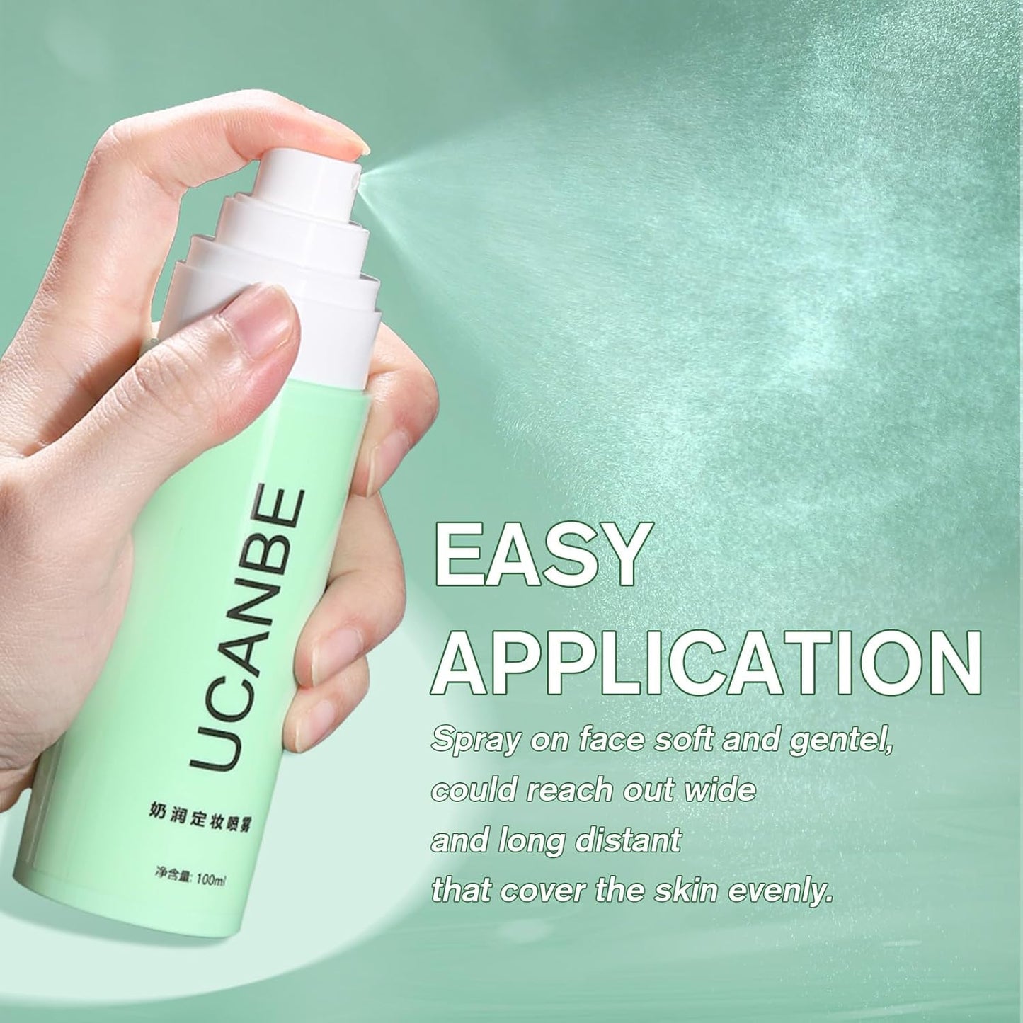 UCANBE Makeup Setting Spray - Long-Lasting Hydrating Face Mist for Natural Glow | 3.38 fl oz