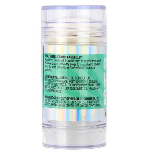 Onyx Professional Cracked Heel Repair Balm Stick - Moisturizing Tea Tree Eucalyptus Scent, 2 Pack