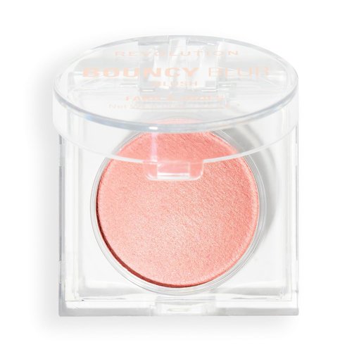 Revolution Beauty London Bouncy Blur Blush - Buildable Vegan Powder Makeup in Light Peachy Pink, 0.19 oz