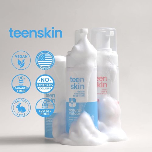 Natural Outcome Teen Skin Care Kit - 3-Step Acne Face Wash, Toner & Moisturizer | Ideal for Teens & Preteens