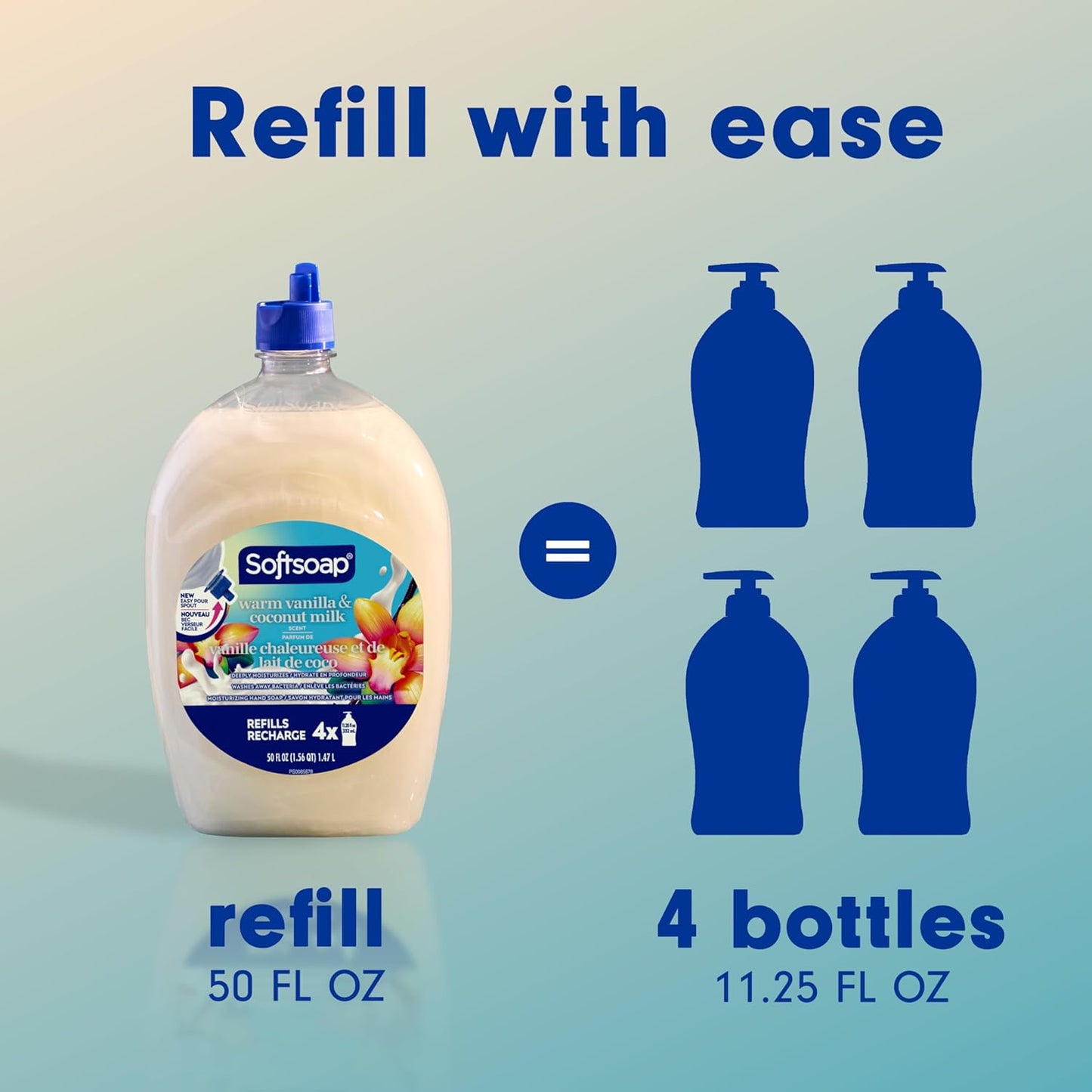 Softsoap Moisturizing Hand Soap - Warm Vanilla & Coconut Milk | 50 oz Refill