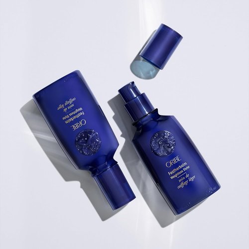 Oribe Feather Balm Ultra Light Hair Cream - Lightweight Styling Balm Detangles, Smooths & Adds Shine - Blowout Primer, Air Dry Cream & Light Texturizer - For Fine, Thin Hair - 3.4 oz