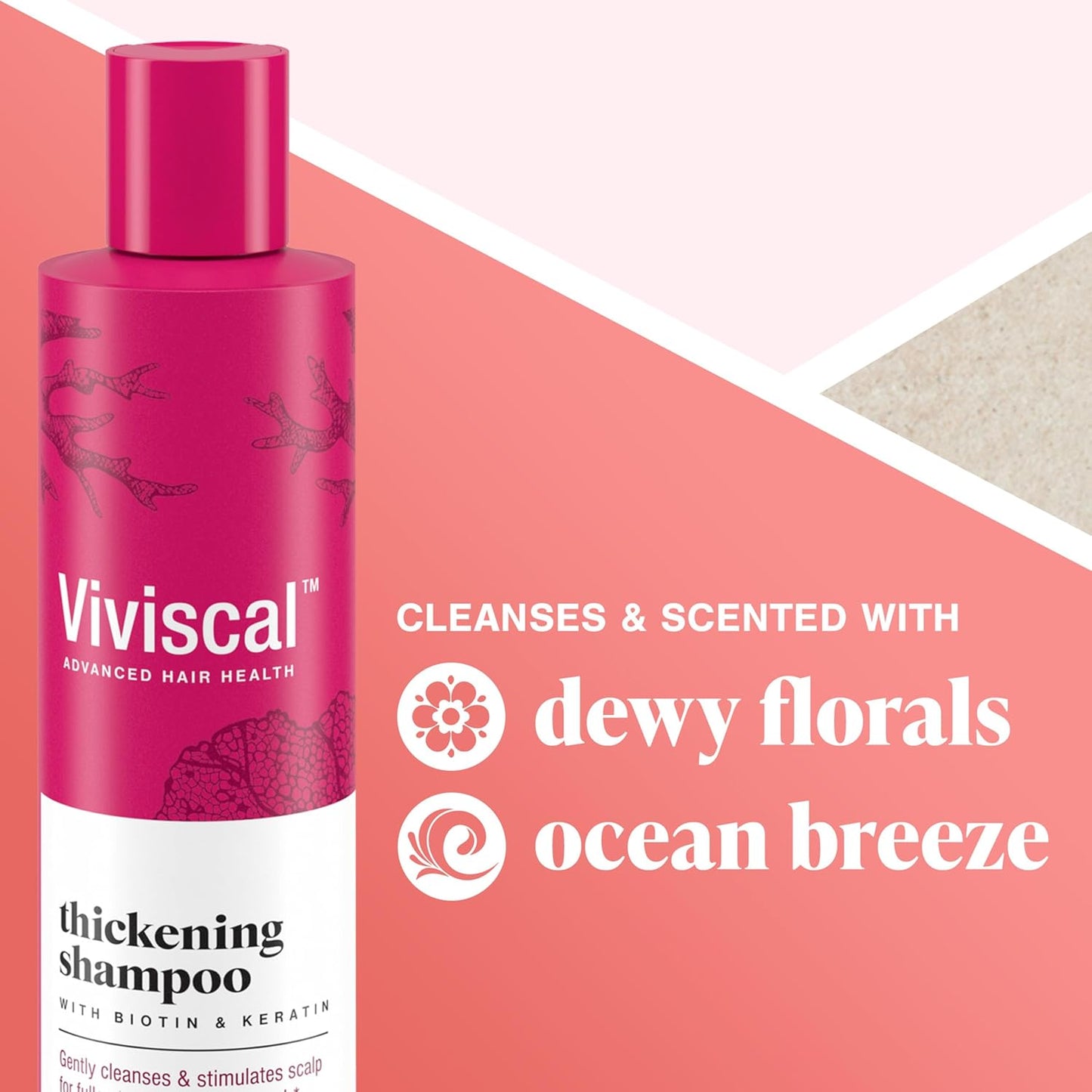 Viviscal Thickening Shampoo - Biotin & Keratin Formula for Stronger, Healthier Hair | 250ml (8.45 fl. oz.)