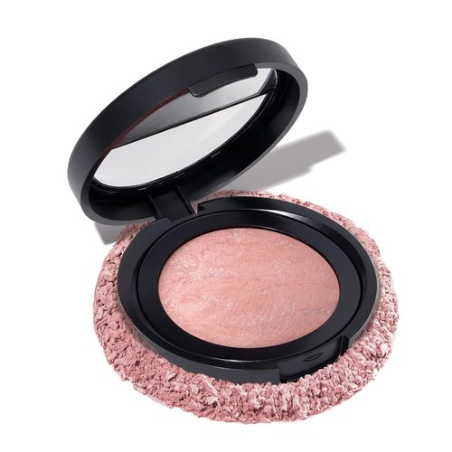 Laura Geller New York Baked Blush-N-Brighten Marbleized Blush - Ethereal Rose - Buildable Natural Finish