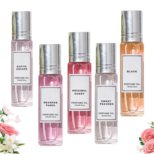 Omexry Venom Pheromone Perfume Collection, Venom Pheromones Perfumes for Women, Roll On Pheromone Perfume for Women, Enhanced Fragrance New Scents, Long-Lasting Portable (5PC)