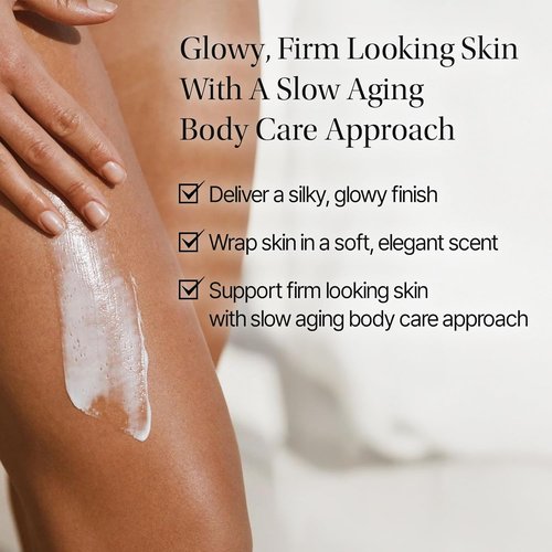 Objet Silky Gleam Body Lotion - Deep Hydration with Niacinamide & Vitamin C/E | 24H Glow, Glowing Orchard (450ml)